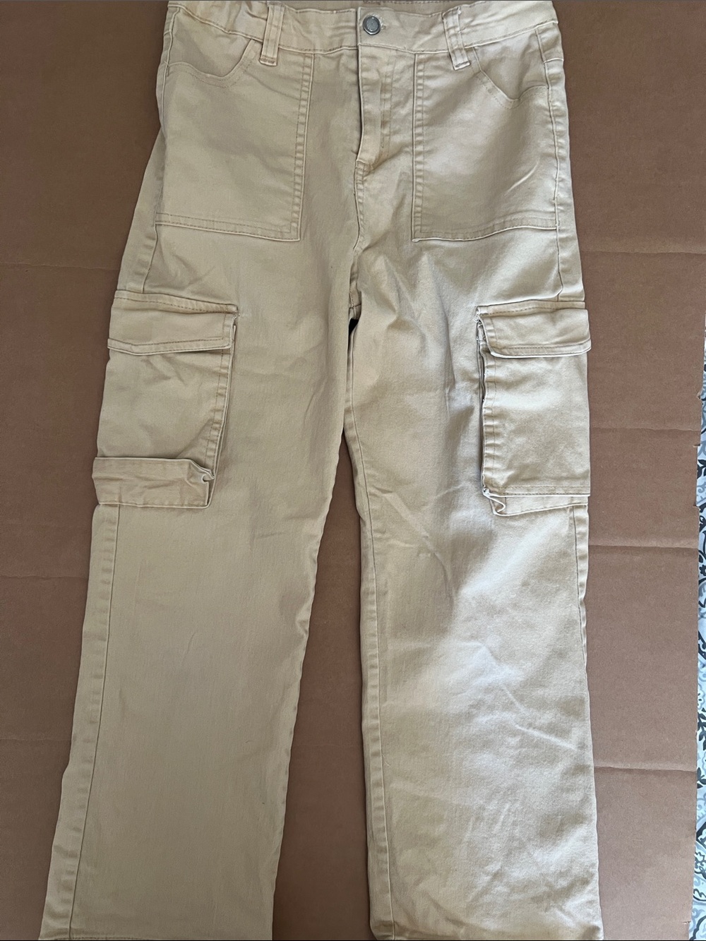 Youth Cargo Pants in Tan – Durable Everyday Playwear